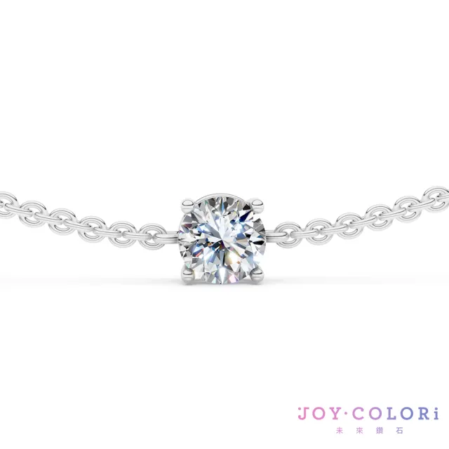 【JOY COLORi 未來鑽石】PT950鉑金 30分圓鑽手鍊(培育鑽石 耀光 BR8043CLG)