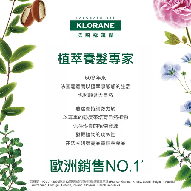 【KLORANE 蔻蘿蘭】官方直營 養髮強韌洗髮精400mlx6入