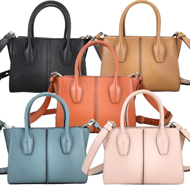 【TOD’S】TODS Holly 迷你款 小牛皮手提 斜背托特包(5色可選)(義大利手工皮革)