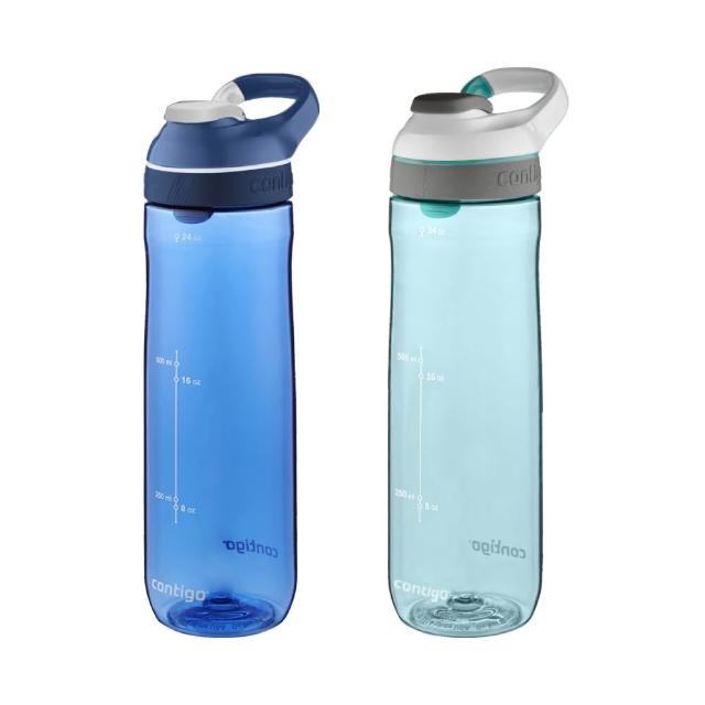 【CONTIGO】2入組_Tritan防漏冷水瓶709ml(台灣總代理 運動水瓶 水壺 運動)
