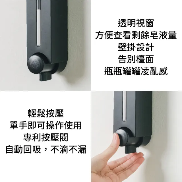 【UdiLife】壁掛按壓式多用途給皂機250ml(MIT台灣製 洗手乳按壓罐 壁掛洗沐機 浴室用品)