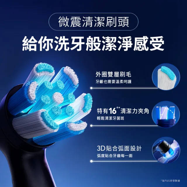 【Oral-B 歐樂B】電動牙刷 iO專用刷頭4入-官方正貨 清潔(黑)/清潔(白)/美白/溫和