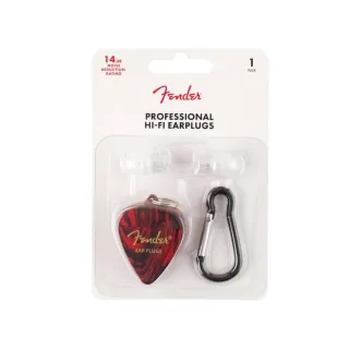 【Fender】Professional Hi-Fi Ear Plugs 抗噪耳塞 附撥片造型盒 鑰匙圈(原廠公司貨)