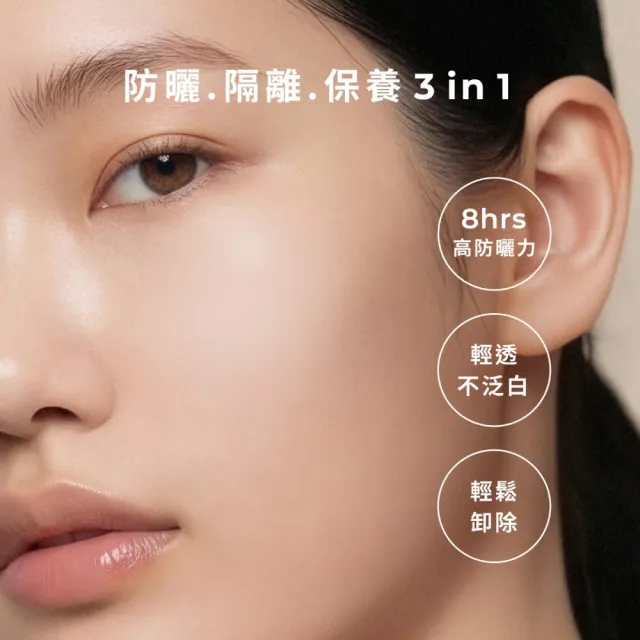 【INNA ORGANIC 童顏有機】海棠菁萃隔離防曬乳*2入組(SPF50+★★★純物理防曬)