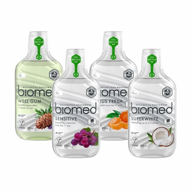【蓓齒美BIOMED】牙膏+漱口水任選2件組_草本生醫健齒系列_100gx1+500mlx1(6款牙膏_4款漱口水-網)