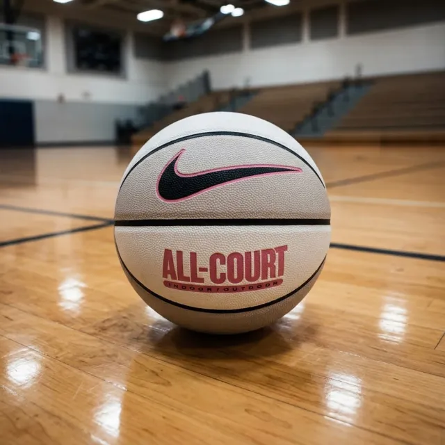 【NIKE 耐吉】EVERYDAY ALL COURT7號籃球粉白灰耐磨材質比賽用室內室外戶外標準七號成人尺寸N100436913607