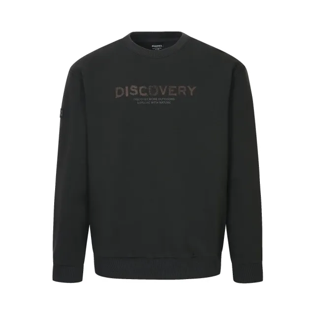 【Discovery Expedition】大Logo刷毛大學T 保暖上衣(DXMT53056-DGS)
