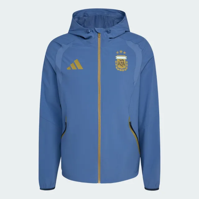 【adidas 愛迪達】世界盃 阿根廷 TIRO TRAVEL 連帽外套 男 JZ6313