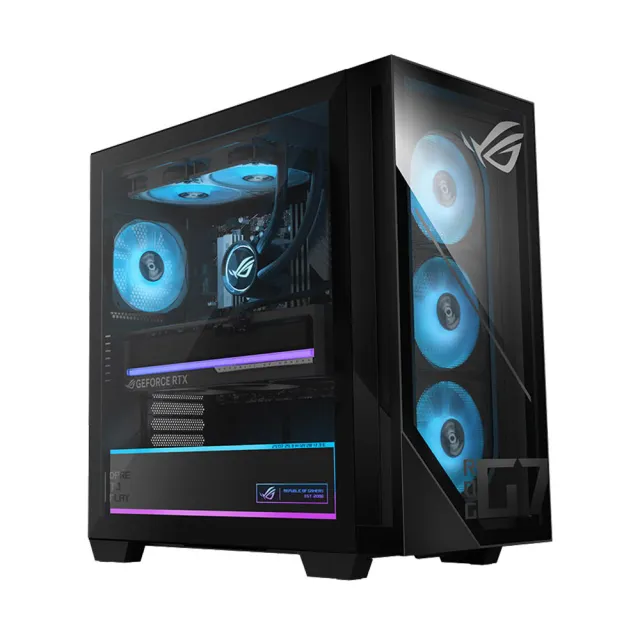 【ASUS 華碩】+27型210Hz 2K螢幕★R7-8700F RTX5070電競電腦(32G/2TB SSD/W11/GM700TZ)