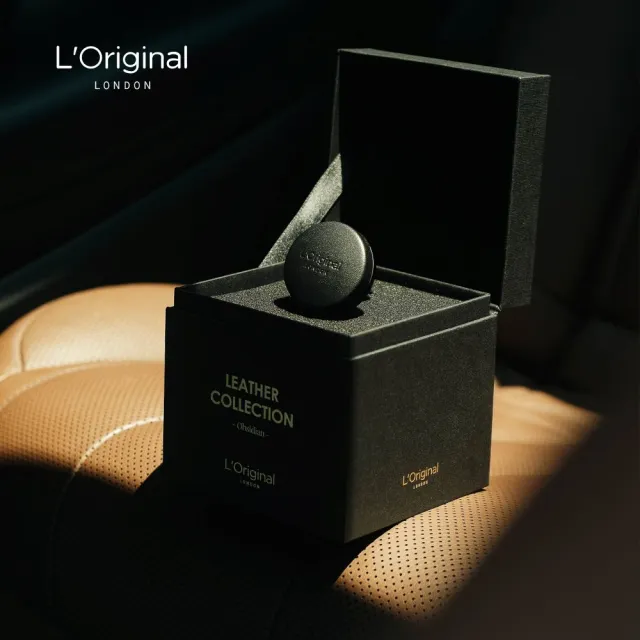 【L‘Original London 洛瑞歐】官方-皇家小羊皮車用香氛禮盒-夜黑武士、柔霧粉(汽車出風口擴香 父親節禮盒)