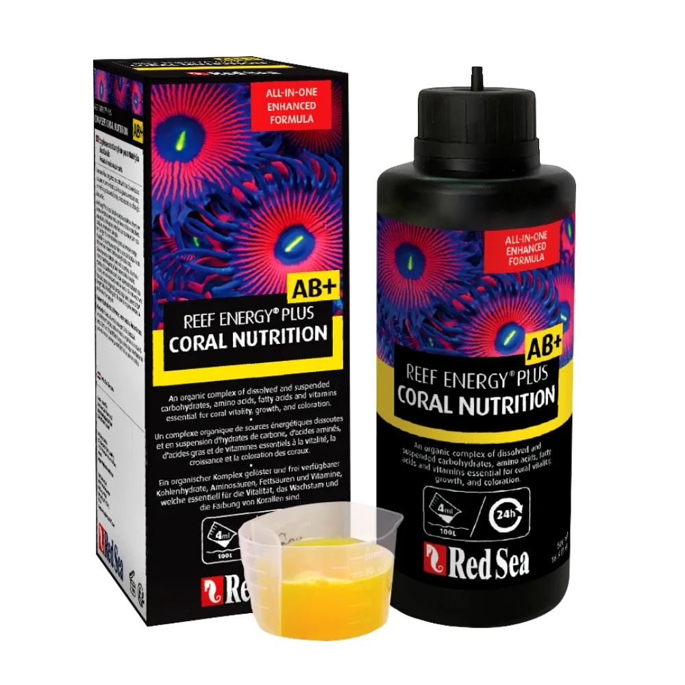 【RED SEA 紅海】珊瑚能量食物PLUS AB+ 500ml海水珊瑚能量/增強活力與顯色(珊瑚生長率增加15%  22103)