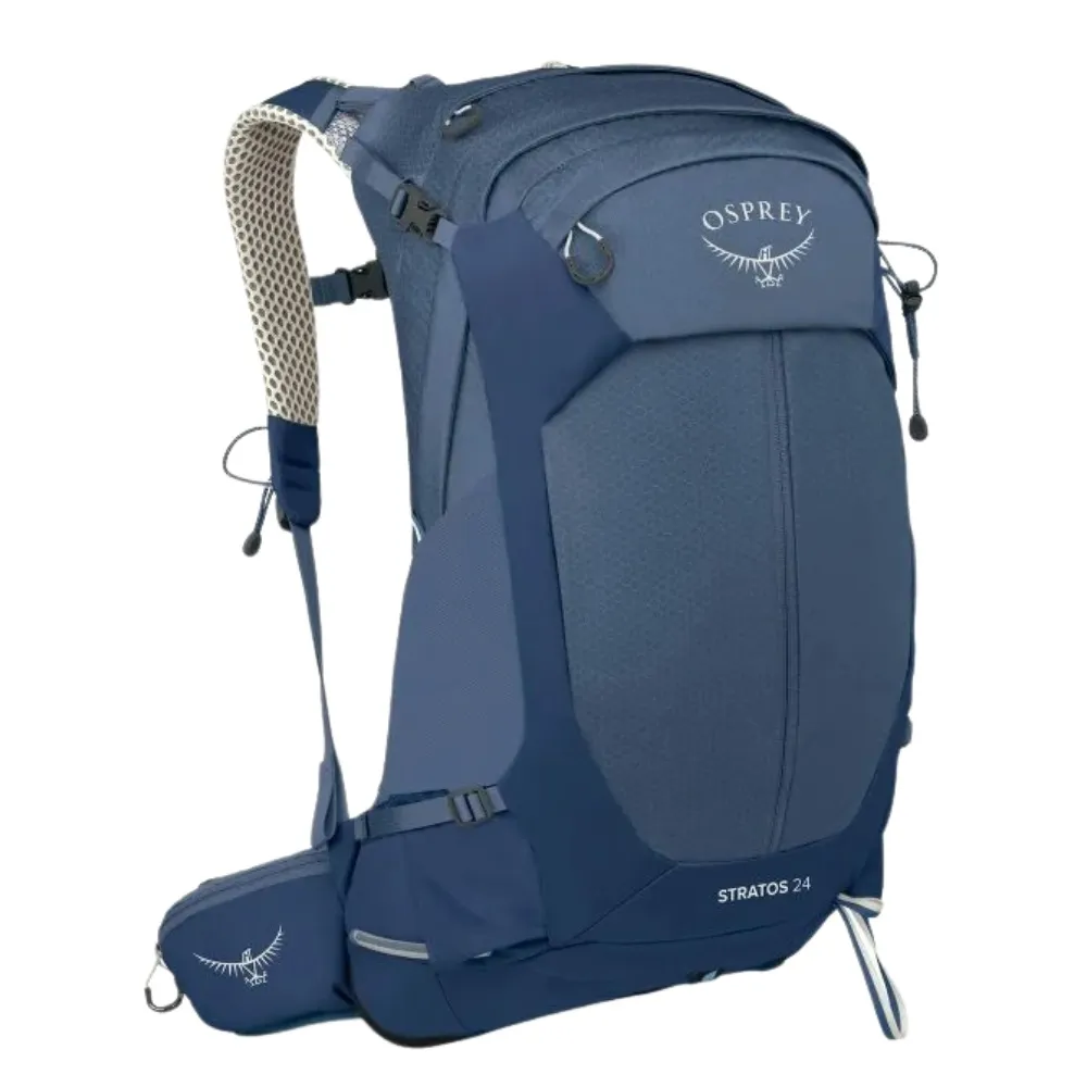 【Osprey】☆2026新改款☆ Stratos 24 透氣網架登山背包 男 Nirvana Blue｜健行背包 多功能戶外運動背包