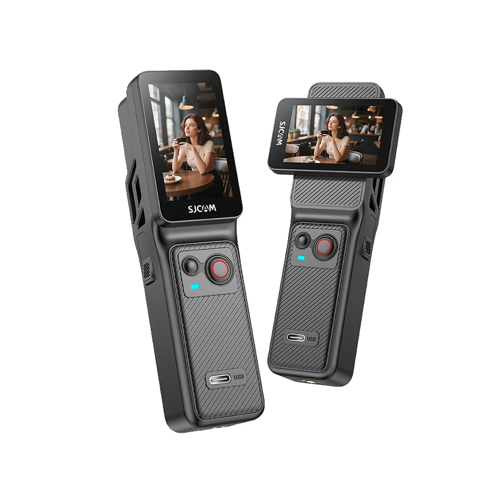 【SJCAM】C400 續航版 4K 高清WIFI 旋轉 雙螢幕觸控 可拆卸式便攜記錄器/迷你相機(加送64G卡)