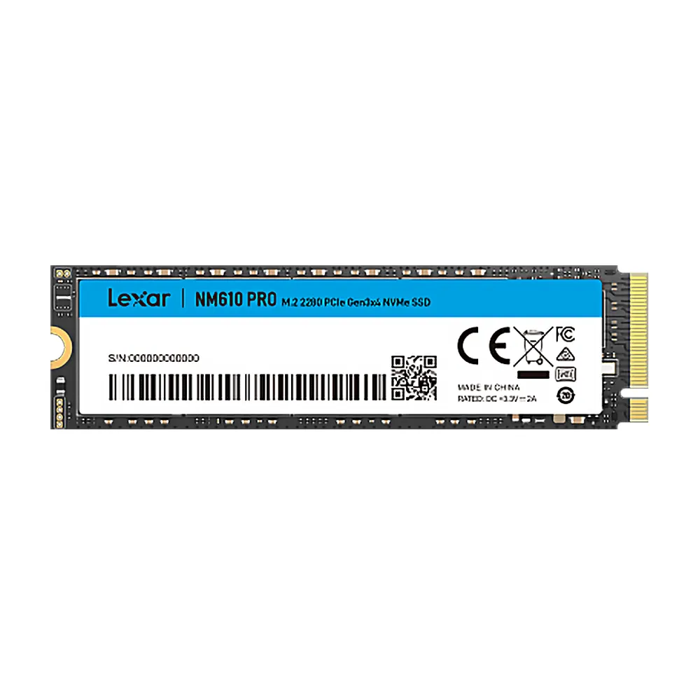 【Lexar 雷克沙】NM610 PRO M.2 2280 PCle Gen3 NVMe 2TB 固態硬碟