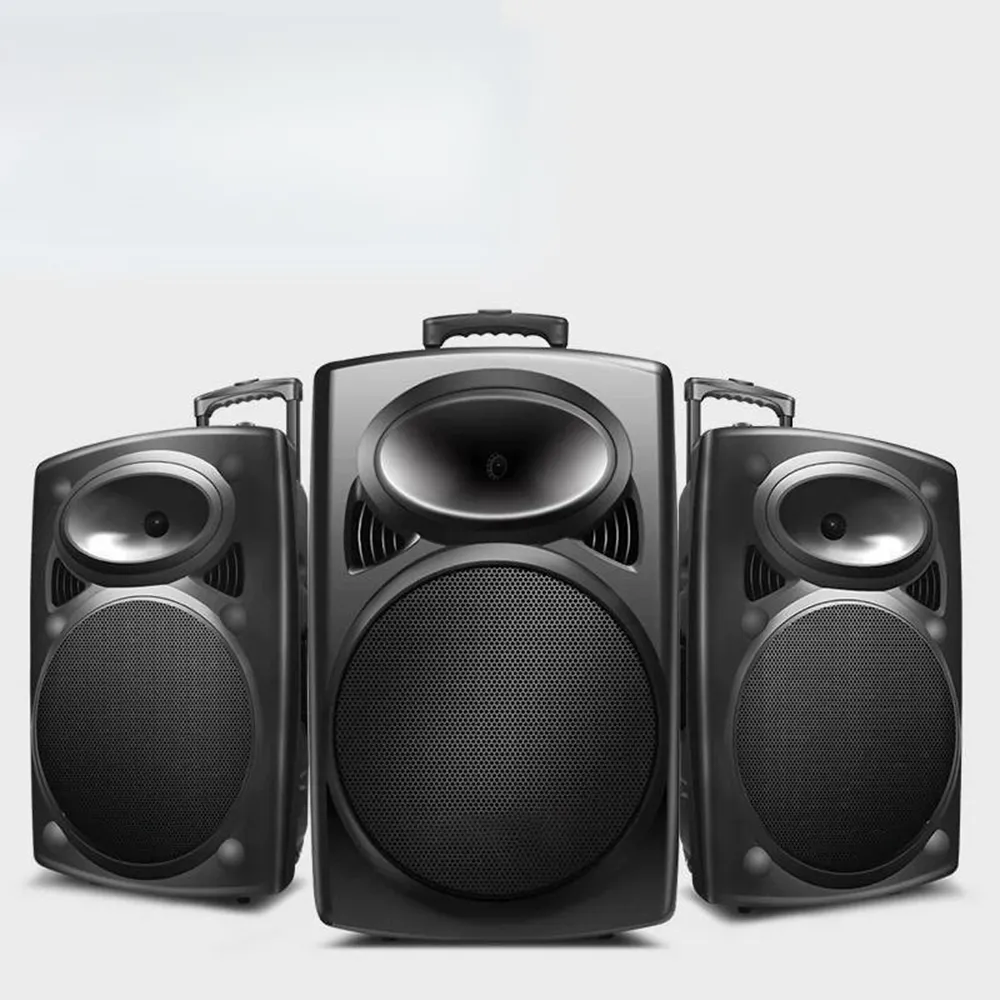 【Quality 聚家】戶外廣場舞音響 藍牙音箱 移動式唱K歌音箱 12寸大音量 帶無線話筒（雙麥K歌/移動KTV）