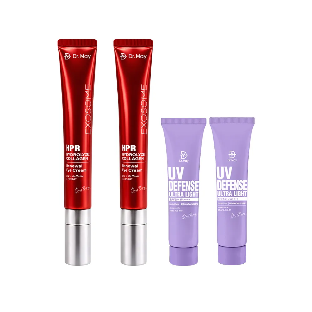 【Dr. May 美博士】B12紅膠原新生撫紋眼霜20ml兩入組(紅外泌眼霜/紅熨斗眼霜)買一送一 618爆殺必買