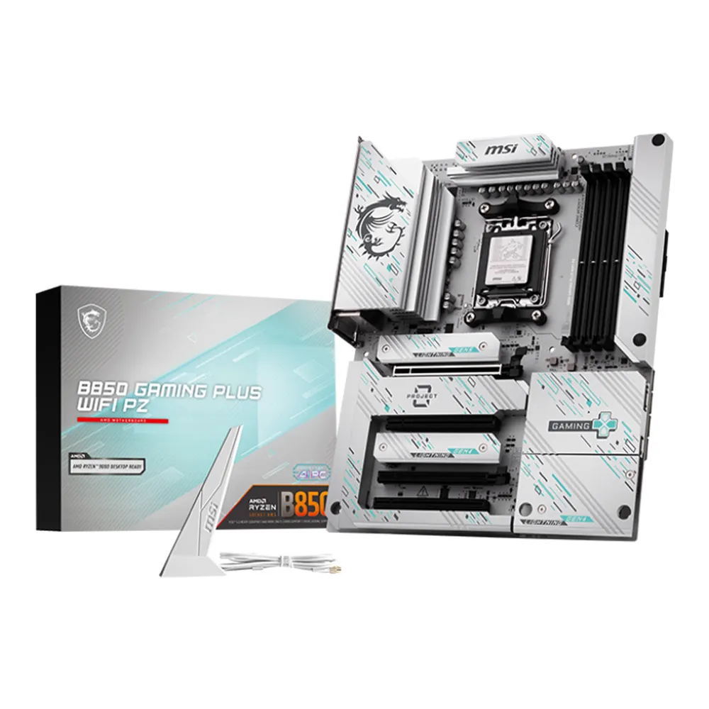 【MSI 微星】B850 GAMING PLUS WIFI PZ DDR5 主機板+AMD R7 9700X 8核/16緒