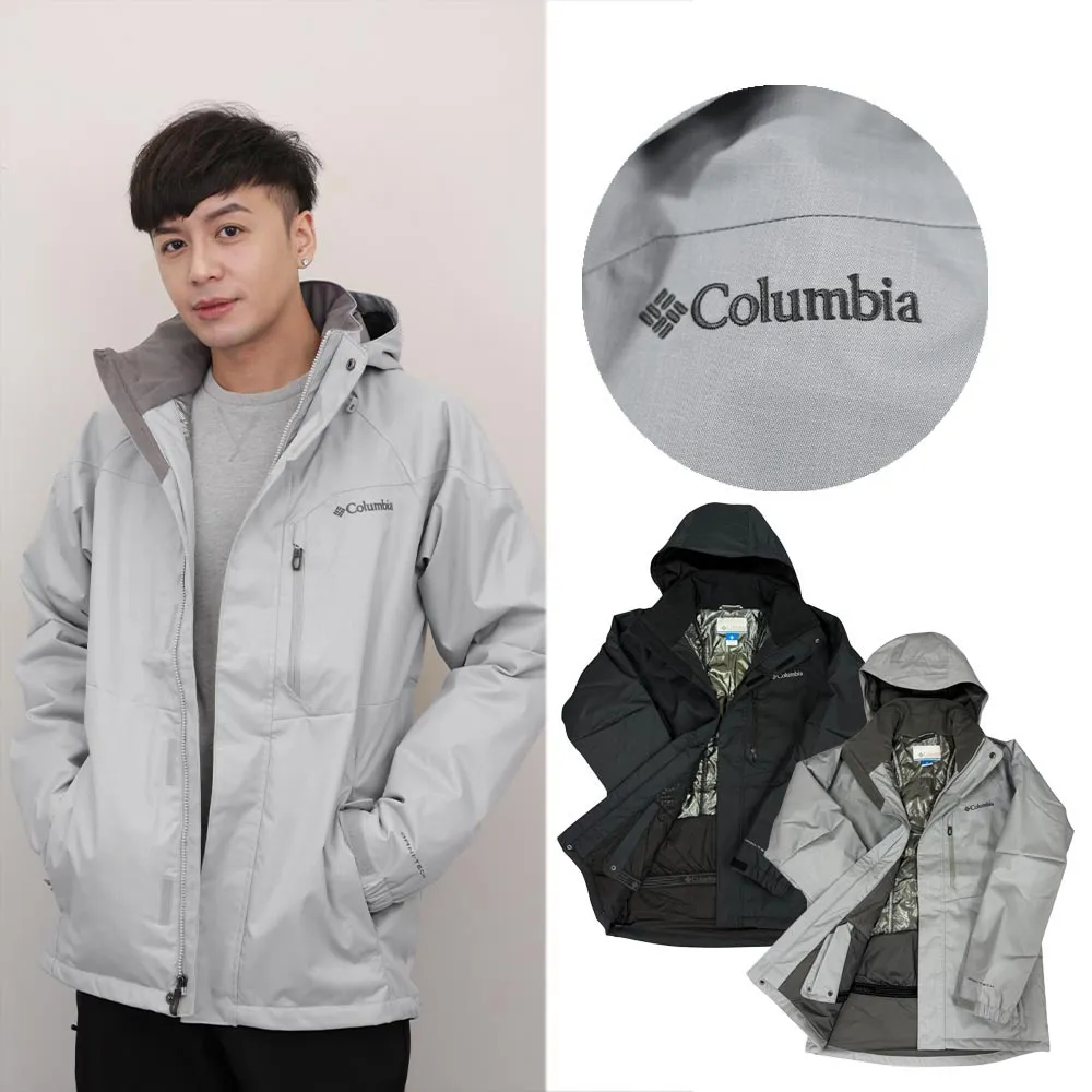 【Columbia 哥倫比亞】Alpine Action 雪衣 鋁點外套 衣長偏長 防水 繡標 機能外套 帽可拆 大尺碼(1657)
