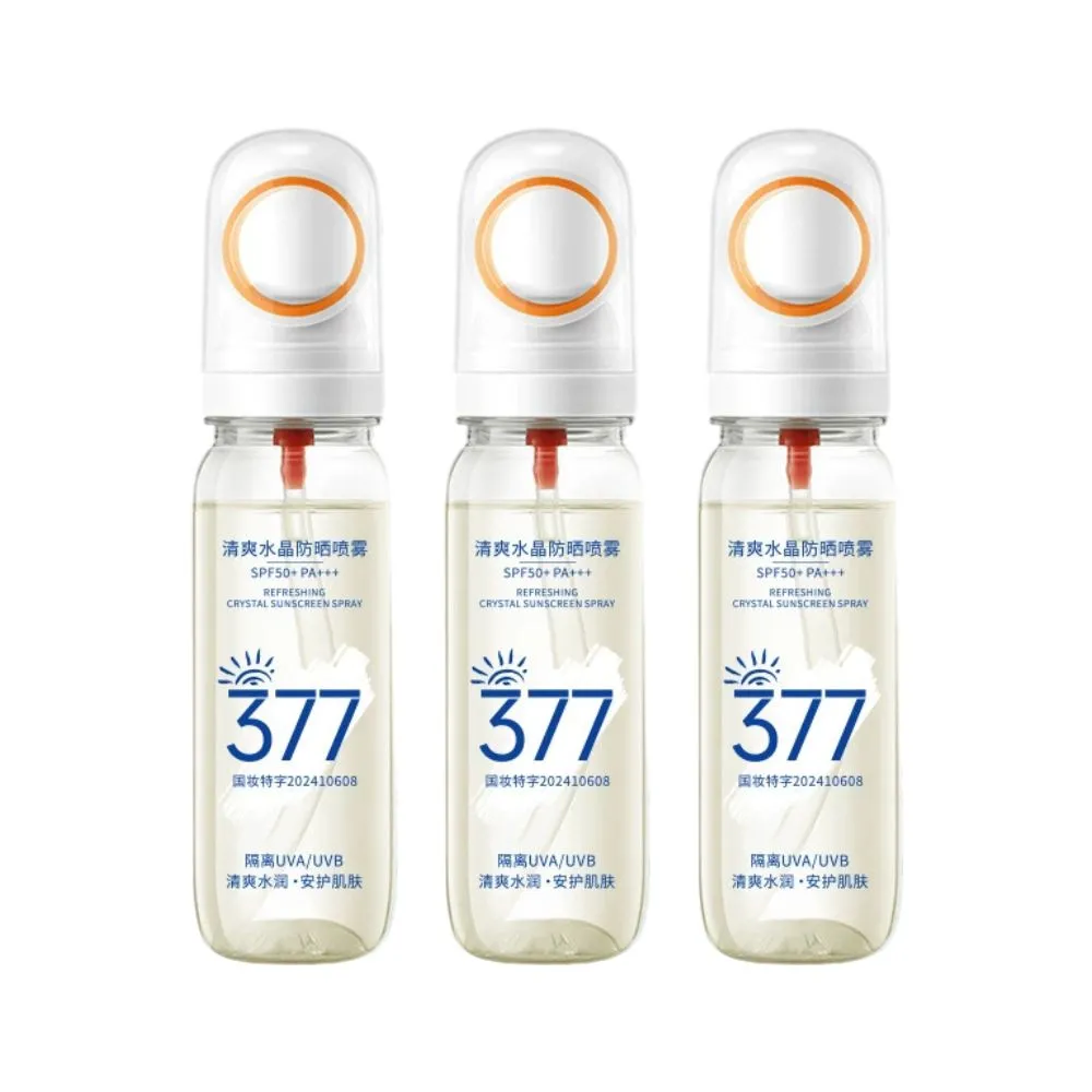 【iBloom】377清爽水晶防曬噴霧90ml 3入組(防曬噴霧 防曬 清爽 抗紫外線 透氣)