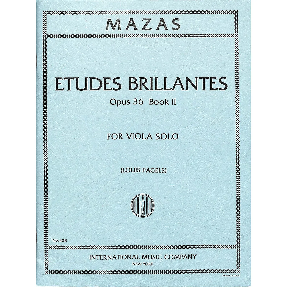 【Kaiyi Music 凱翊音樂】馬札斯：中提琴練習曲作品36第2冊 Mazas Etudes Brillantes Op.36 Book 2 Viola