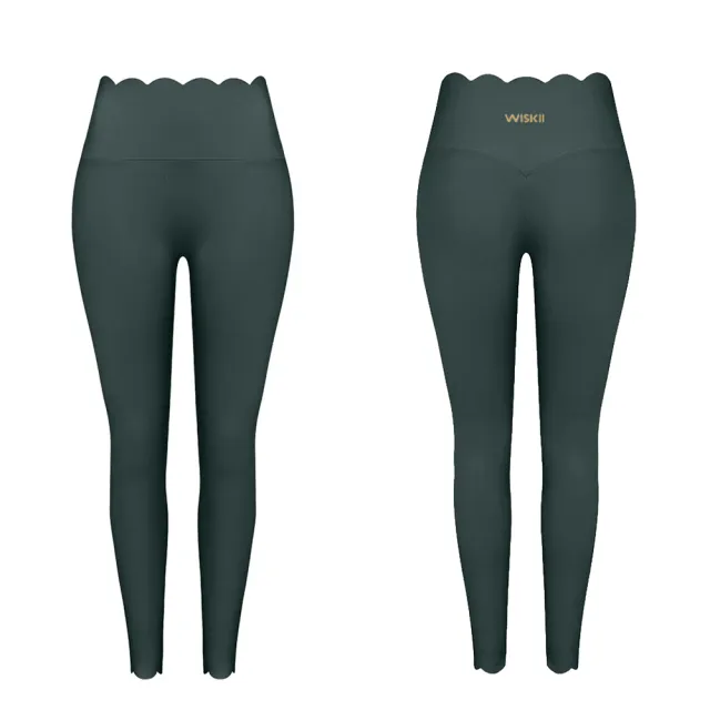 【WISKII】高腰波浪邊提臀緊身褲 HIGH-WAIST SCALLOP SCRUNCH LEGGING