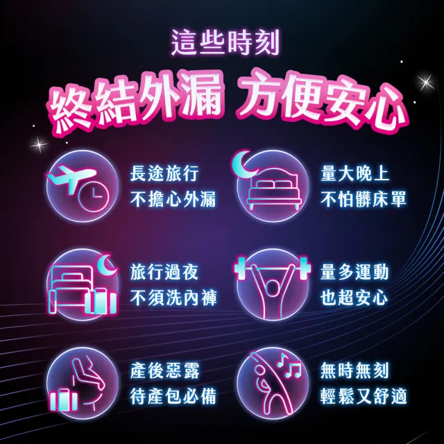 【Kotex 靠得住】靠得住絲薄好眠褲6包 M/L/XL箱購任選(7片/包)