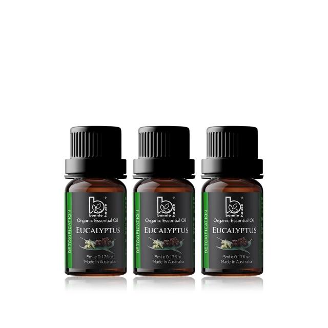 【Bonnie House 植享家】呼吸道專家小資組-尤加利精油5ml(三入組)