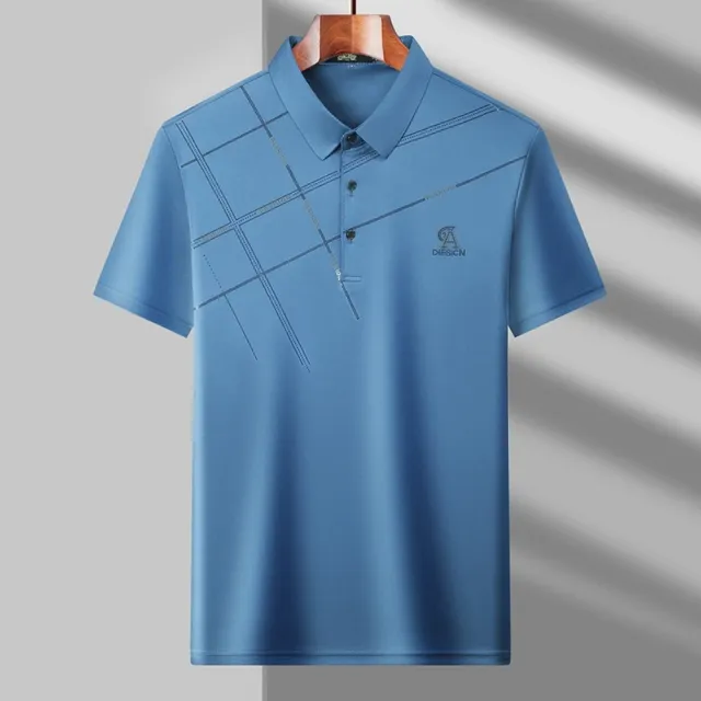 【巴黎精品】買一送一 多款快速出貨 POLO衫男短袖上衣內含真絲高彈力男裝(高爾夫球衫排汗a1ff52)