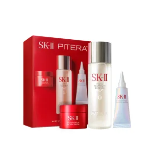 【SK-II】官方直營 PITERA™新客組入門晶透奇肌套裝(青春露75ml+小燈泡精華10ml+活膚霜15g)
