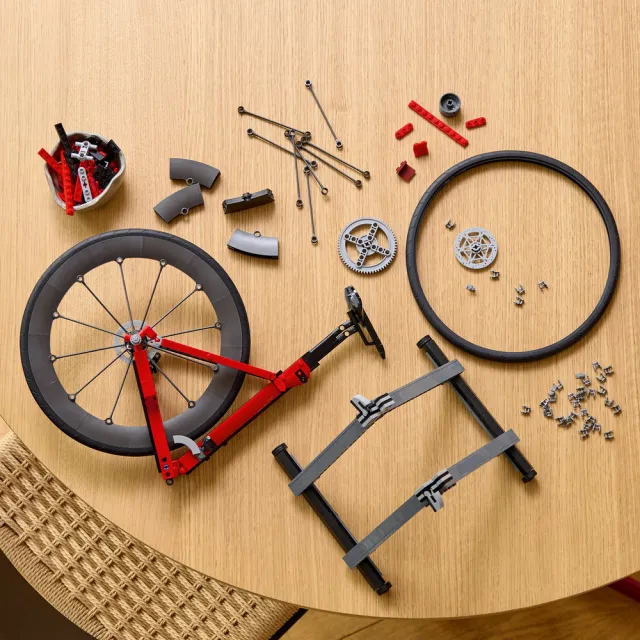 【LEGO 樂高】Icons 11380 公路車(居家擺設 自行車 禮物 玩具)
