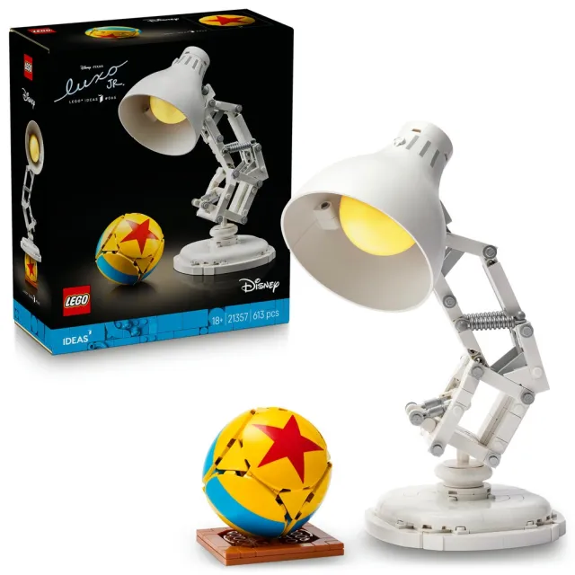 【LEGO 樂高】Ideas 21357 迪士尼皮克斯頑皮跳跳燈(Disney Luxo Junior Pixar 積木)