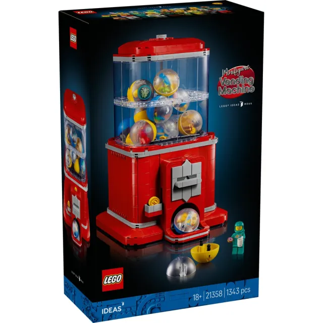 【LEGO 樂高】Ideas 21358 人偶扭蛋機(居家擺設 交換禮物 玩具 積木)
