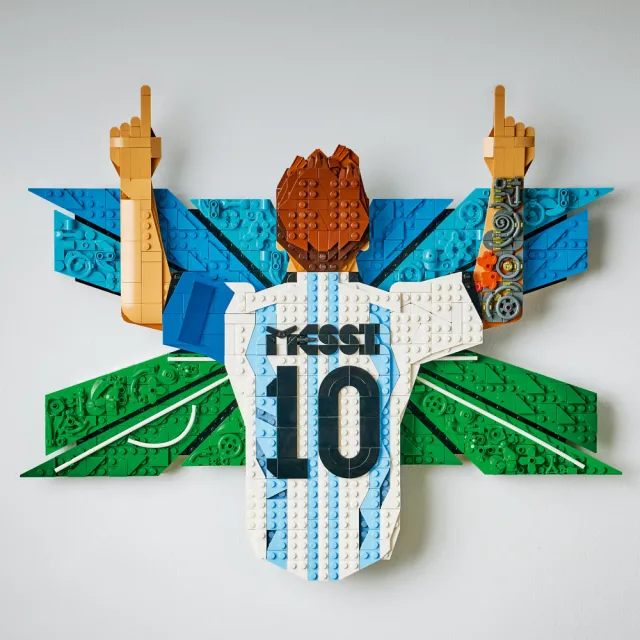 【LEGO 樂高】Editions 43018 Lionel Messi－慶祝時刻(梅西 居家擺設 禮物 玩具)