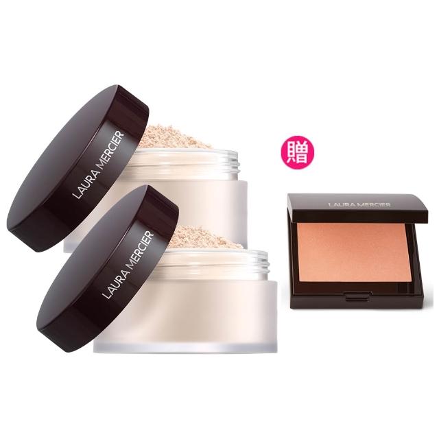 【LAURA MERCIER 蘿拉蜜思】煥顏透明蜜粉29g囤貨組-共2入(冠軍蜜粉/定妝散粉)