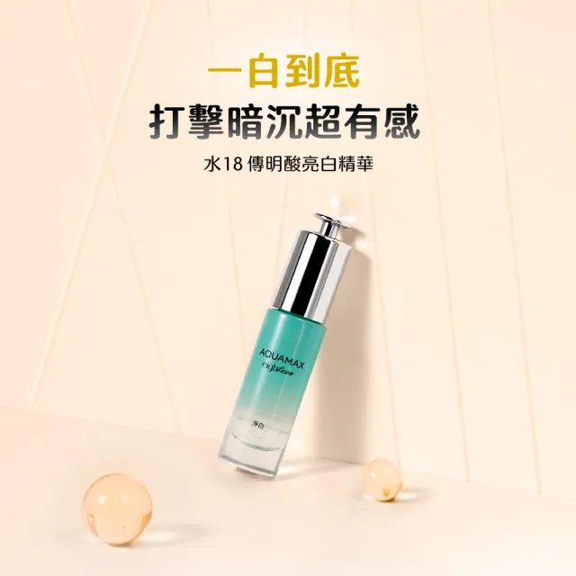 即期品【AQUAMAX 奧科美氏】專研能量精華3入囤貨組｜B5、B3、維他命C、傳明酸