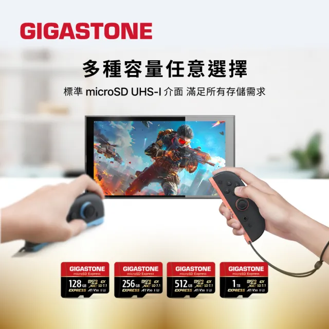 【Gigastone 立達國際】A1 V30 256GB microSD Express 高階遊戲記憶卡 ( 適用 Nintendo Switch 2 )