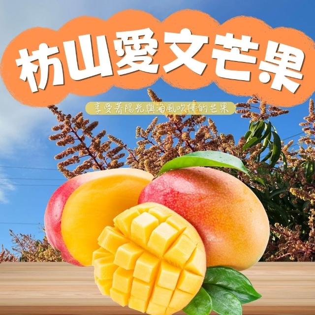 【探果籽】屏東枋山愛文芒果18-26顆(10斤/箱) 果農產地直銷 市場A級果 香甜保障