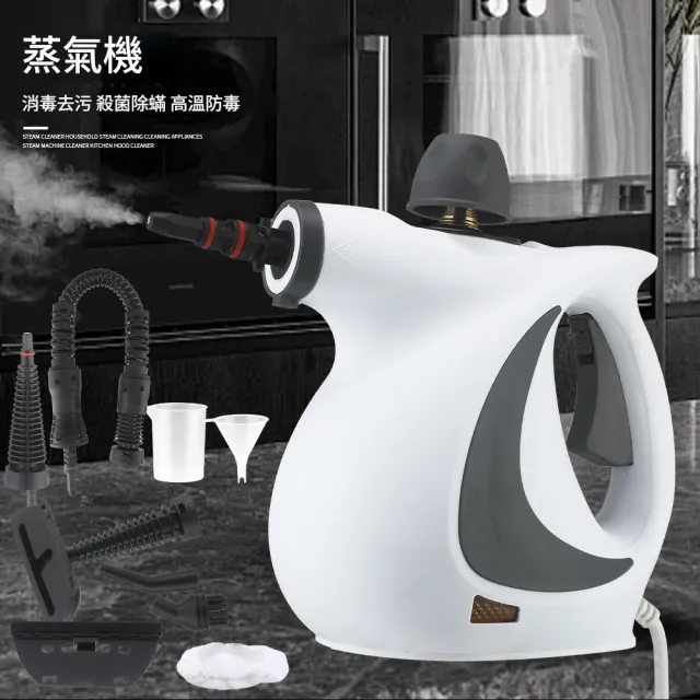 Eco森活 高溫高壓蒸氣清潔機 12件套（廚房水槽清潔/冷氣清洗/強勁蒸氣/大容量水箱/廚房家用設備）