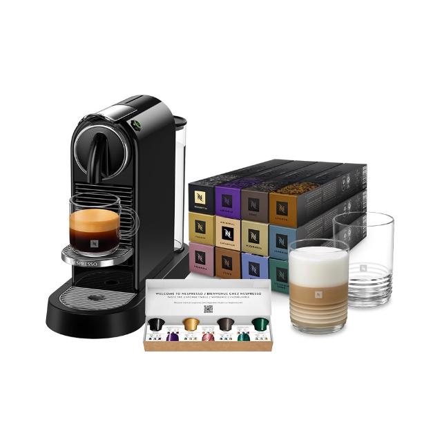 【Nespresso】膠囊咖啡機 CitiZ_魅力黑 送禮 入厝 全自動咖啡機(探索禮盒120顆迎新會員組)