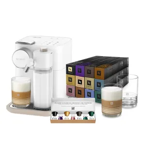 【Nespresso】膠囊咖啡機 Gran Lattissima 雲萃機_清新白 奶泡機 全自動咖啡機(探索禮盒120顆迎新會員組)