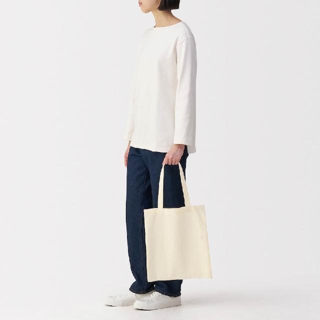 【MUJI 無印良品】布製購物袋原色A4