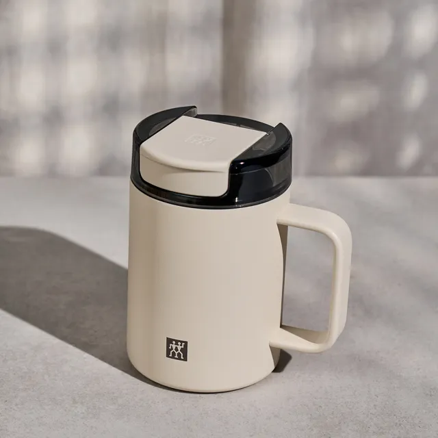 【ZWILLING 德國雙人】THERMO PLUS 316L不鏽鋼保溫保冰馬克杯380ml-奶油白(德國雙人牌集團官方直營)