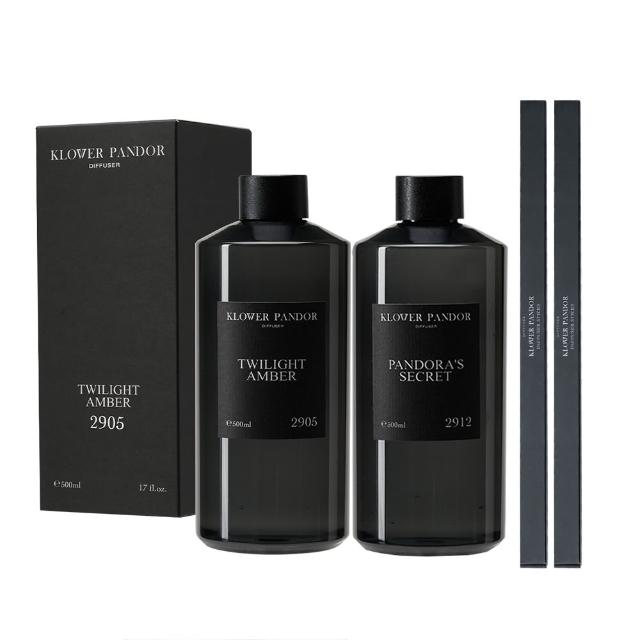 【KLOWER PANDOR】KP記憶香氛 沉浸式空間擴香補充瓶500ml-2入組(多款任選)