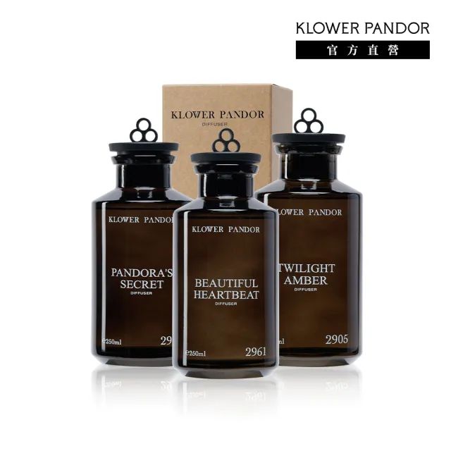 【KLOWER PANDOR】KP記憶香氛 沉浸式空間擴香瓶250ml-3入組(多款任選)
