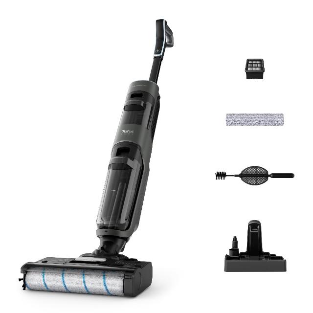【Tefal 特福】X-clean 4無線智能洗地機-吸拖同步/自清模式/汙水不回流(GF5035HT)