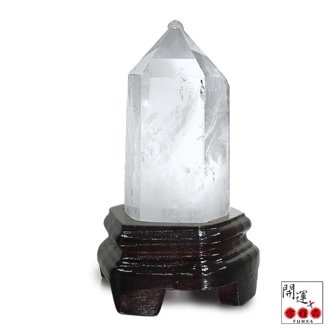 【開運方程式】天然巴西頂級白水晶住T10一物一拍(白水晶柱的能量較尖銳集中快速)