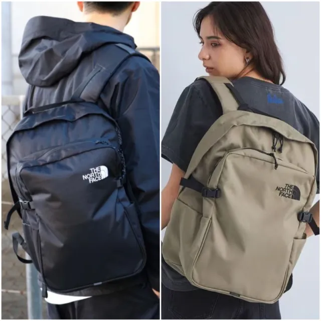 【The North Face】日本版 Boulder Daypack 北臉 黑色 帆布 防潑水 北面 女包 男包 後背包 背包