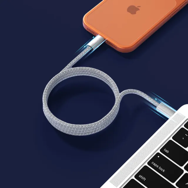 【ADAM 亞果元素】一組二條線入 iLinio C100 USB-C 100W 磁吸充電線(一年保固)