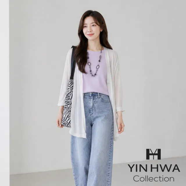 【YIN HWA 盈樺】C`EST MOIJEU 簡約飄逸後剪接設計長版單釦外套