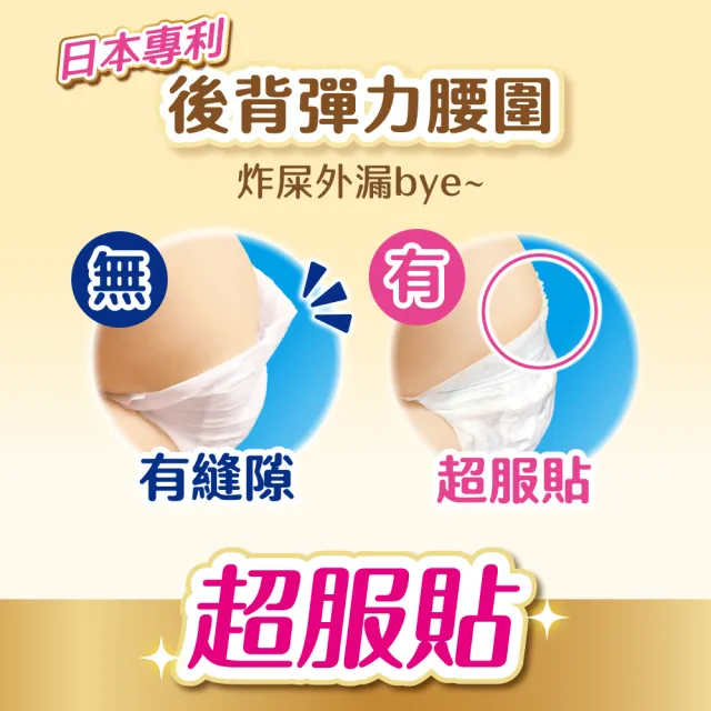 【滿意寶寶】極上呵護紙尿褲S60片X4包/箱(黏貼型/日本白金/防漏尿布推薦)